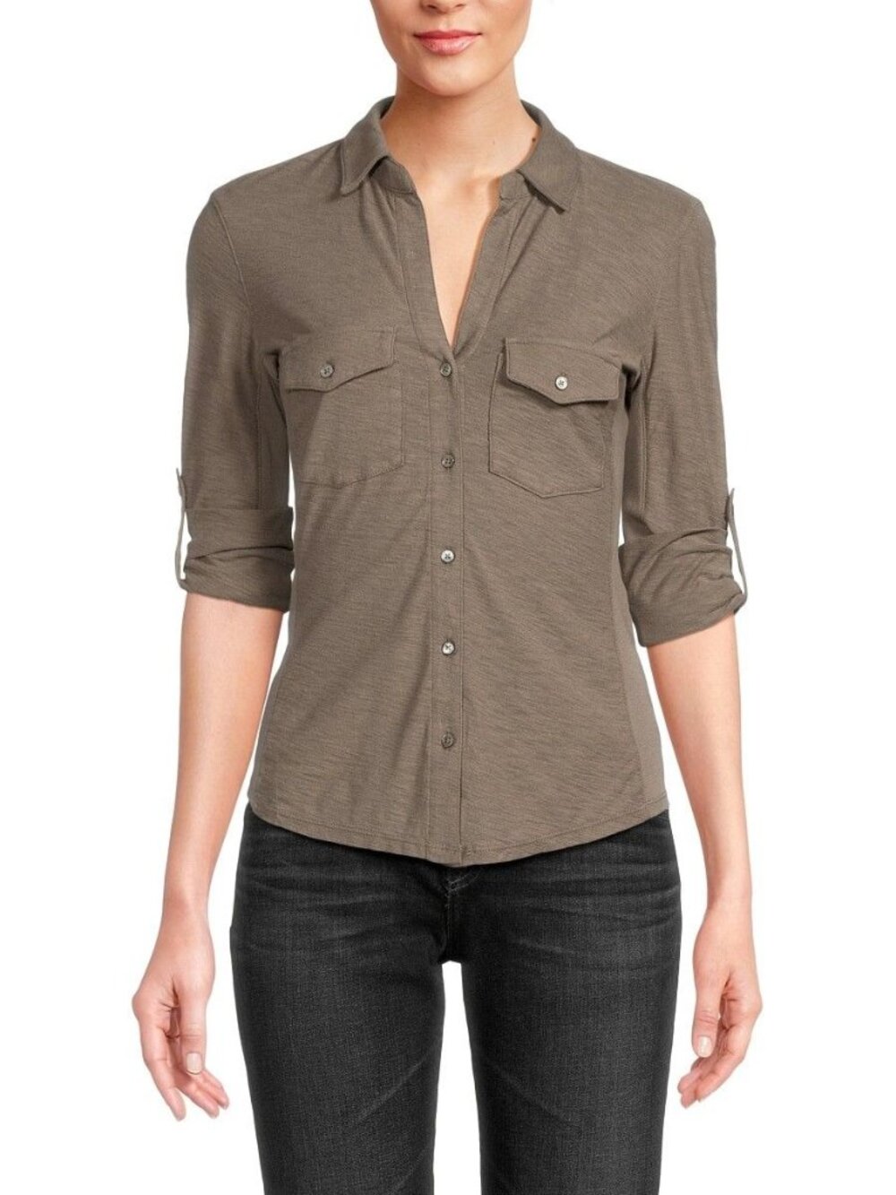 James Perse Roll Tab Tee, Size 8/10 (3)
